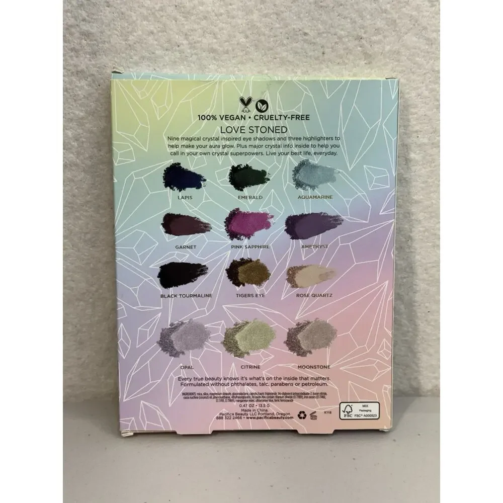 Pacifica Cosmetics Natural Minerals Love Stoned Eyeshadow Palette Cruelty Free